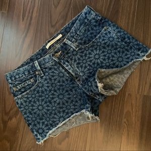 Big Star floral denim shorts